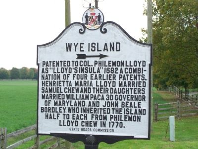 Wye Island Marker. Click for full size. Wye Island Marker image. Click for full size.