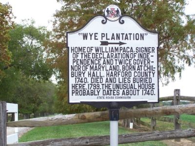 "Wye Plantation" Marker image. Click for full size.