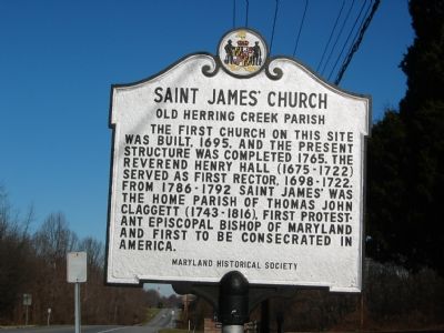 Saint James' Church Marker image. Click for full size.