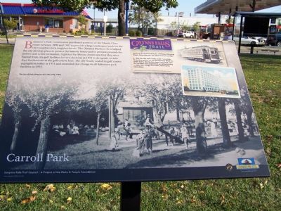 Carroll Park Marker image. Click for full size.