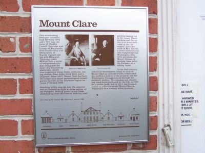 Mt. Clare Marker image. Click for full size.