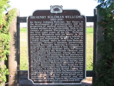 Sir Henry Soloman Wellcome Marker image. Click for full size.