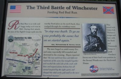 The Third Battle of Winchester Marker image. Click for full size.