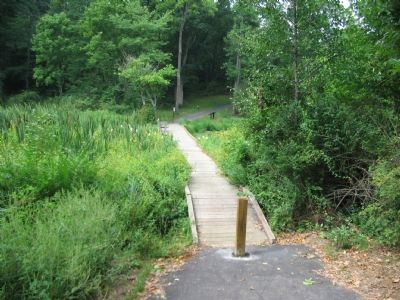 Footbridge over Redbud Run image. Click for full size.