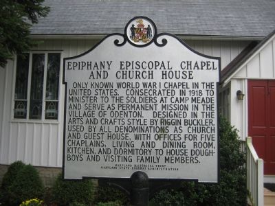 Epiphany Episcopal Chapel and Church House Marker image. Click for full size.
