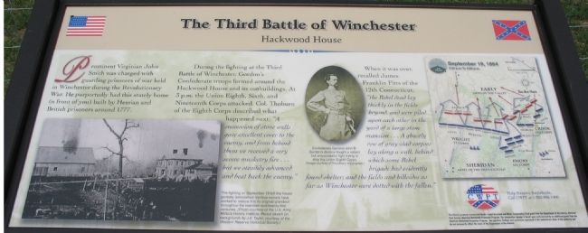 The Third Battle of Winchester Marker image. Click for full size.