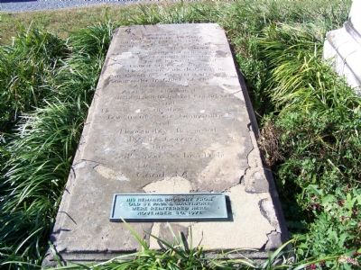 Gravestone of Col. Tench Tilghman image. Click for full size.