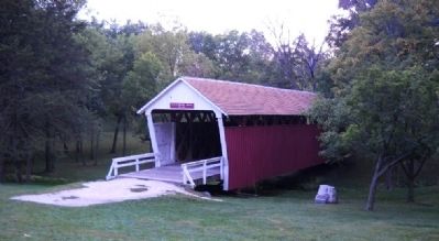 Cutler - Donahoe Covered Bridge - 1870 Marker. Click for full size. Cutler - Donahoe Covered Bridge - 1870 Marker image. Click for full size.