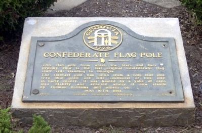 Confederate Flag Pole Marker image. Click for full size.