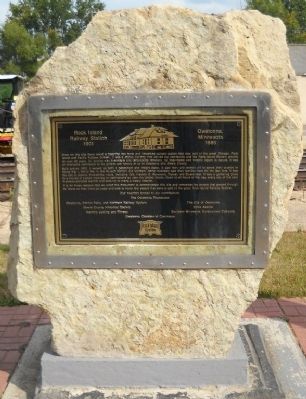 Rock Island Railway Station 1901 Marker. Click for full size. Rock Island Railway Station 1901 Marker image. Click for full size.