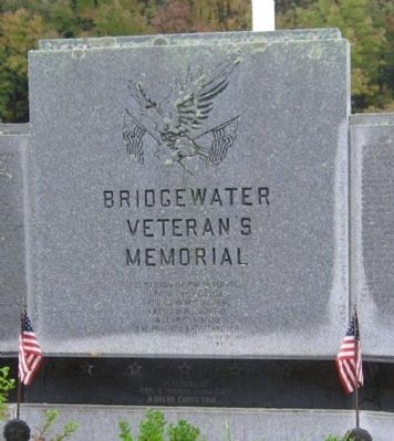 Bridgewater Veterans Memorial. Click for full size. Bridgewater Veterans Memorial image. Click for full size.