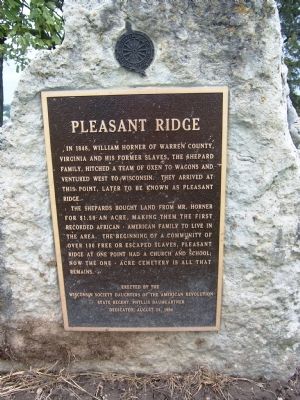 Pleasant Ridge Marker image. Click for full size.
