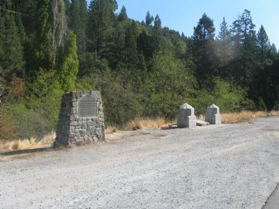 The Obelisks and Marker. Click for full size. The Obelisks and Marker image. Click for full size.
