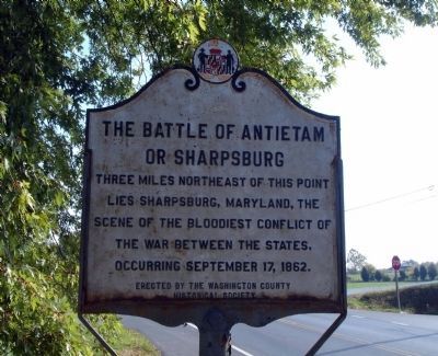 The Battle of Antietam or Sharpsburg image. Click for full size.