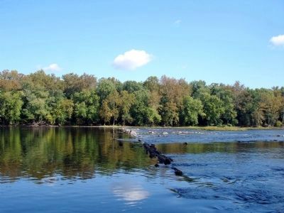 Remains of the dam at Boteler's Cement Mill image. Click for full size.