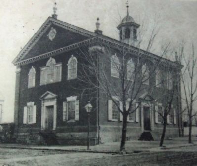 Photo of The Old Brick Church on Marker. Click for full size. Photo of The Old Brick Church on Marker image. Click for full size.
