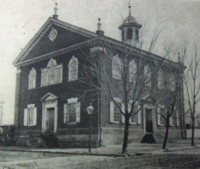 Photo of The Old Brick Church on Marker image. Click for full size.