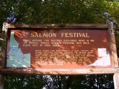 Salmon Festival Marker image. Click for full size.