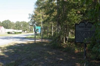 Barnet's Tavern Marker as seen along Ranger Road image. Click for full size.
