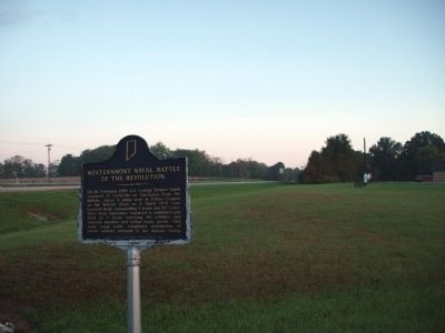 North View - - Westernmost Naval Battle of the Revolution Marker image. Click for full size.