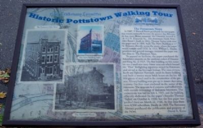 The Pottstown News Marker image. Click for full size.