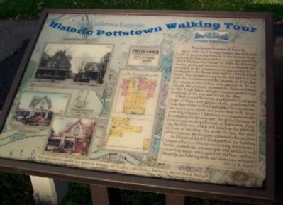 Pottstown Historical Society Marker. Click for full size. Pottstown Historical Society Marker image. Click for full size.
