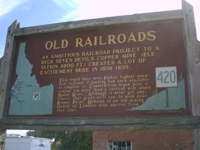 Old Railroads Marker. Click for full size. Old Railroads Marker image. Click for full size.