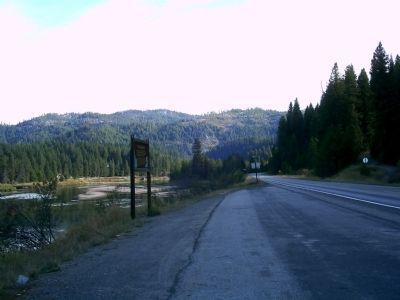 Splash Dams Marker Along Hwy 55 image. Click for full size.
