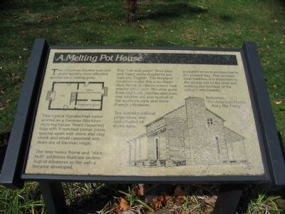 The A Melting Pot House marker in 2009. Click for full size. The A Melting Pot House marker in 2009 image. Click for full size.