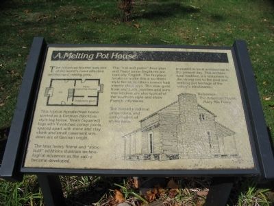 The A Melting Pot House marker in 2009 image. Click for full size.