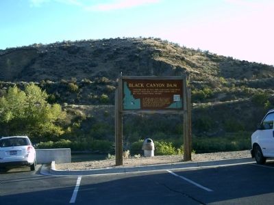 Black Canyon Dam Marker at Wild Rose Park image. Click for full size.