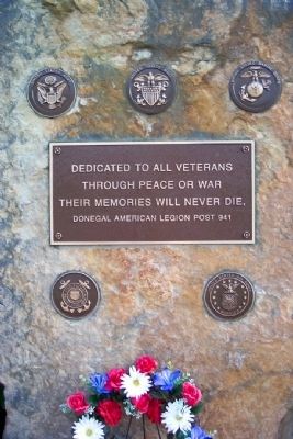 Donegal American Legion Veterans Memorial image. Click for full size.