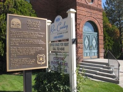 St. Galls Catholic Church Marker. Click for full size. St. Galls Catholic Church Marker image. Click for full size.
