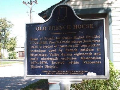 Old French House Marker image. Click for full size.