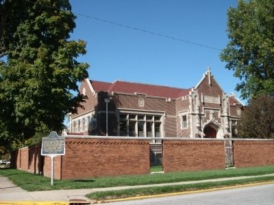 Long View - - Vincennes' Carnegie Library Marker. Click for full size. Long View - - Vincennes' Carnegie Library Marker image. Click for full size.