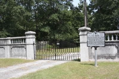 Old White Meeting House and Cemetery Marker. Click for full size. Old White Meeting House and Cemetery Marker image. Click for full size.