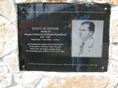 Stoyan Christowe Marker image. Click for full size.