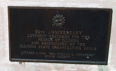 East End Plaque - - 50th Anniversary Restored and Rededicated (1988 ) image. Click for full size.