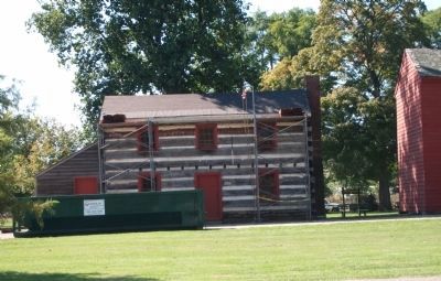 Indiana Territory - Historic Site - - Log Cabin / Visitors Center image. Click for full size.