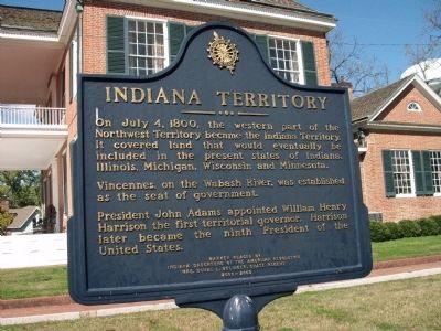 Obverse Side - - Indiana Territory Marker image. Click for full size.