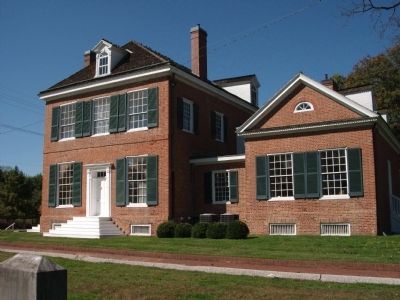 Side Entry "Grouseland" - - Home of William Henry Harrison image. Click for full size.