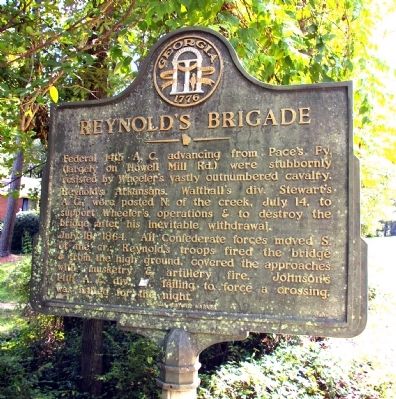 Reynold’s Brigade Marker. Click for full size. Reynold’s Brigade Marker image. Click for full size.