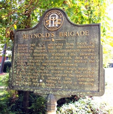 Reynolds Brigade Marker image. Click for full size.