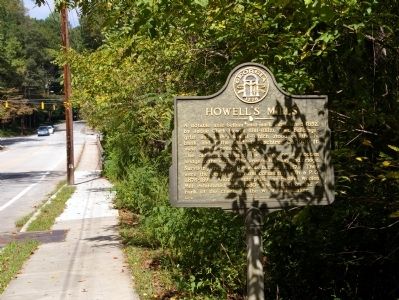 Howell's Mills Marker. Click for full size. Howell's Mills Marker image. Click for full size.