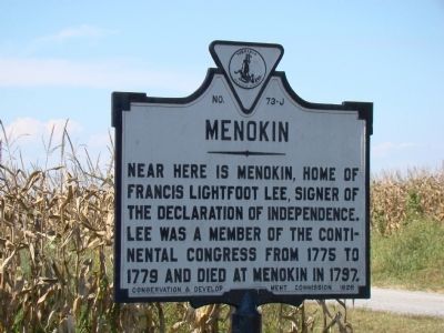 Menokin Marker. Click for full size. Menokin Marker image. Click for full size.