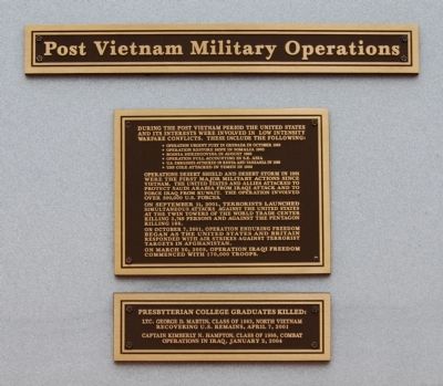 Post Vietnam Military Operations Marker image. Click for full size.