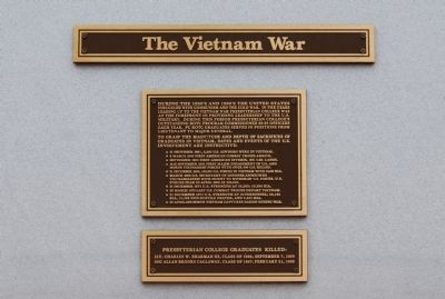 The Vietnam War Marker image. Click for full size.