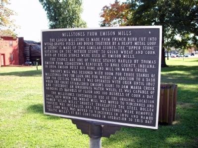 Millstones from Emison Mills Marker image. Click for full size.
