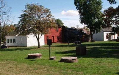 A "Stand" of Millstones from Emison Mills - & - The Marker image. Click for full size.