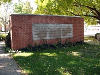 Stone Work - - Back Side of Marker Area image. Click for full size.